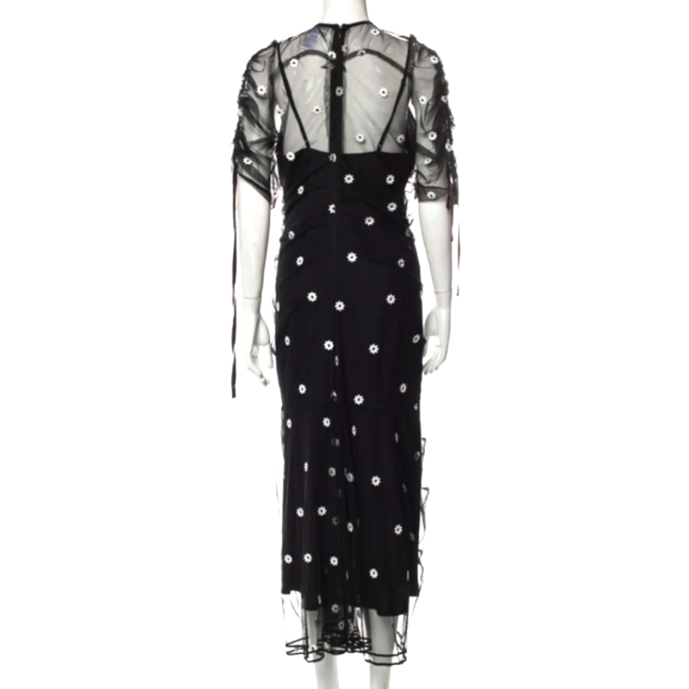 Alice McCall Sheer Black Midi Dress - Picture 3 of 8